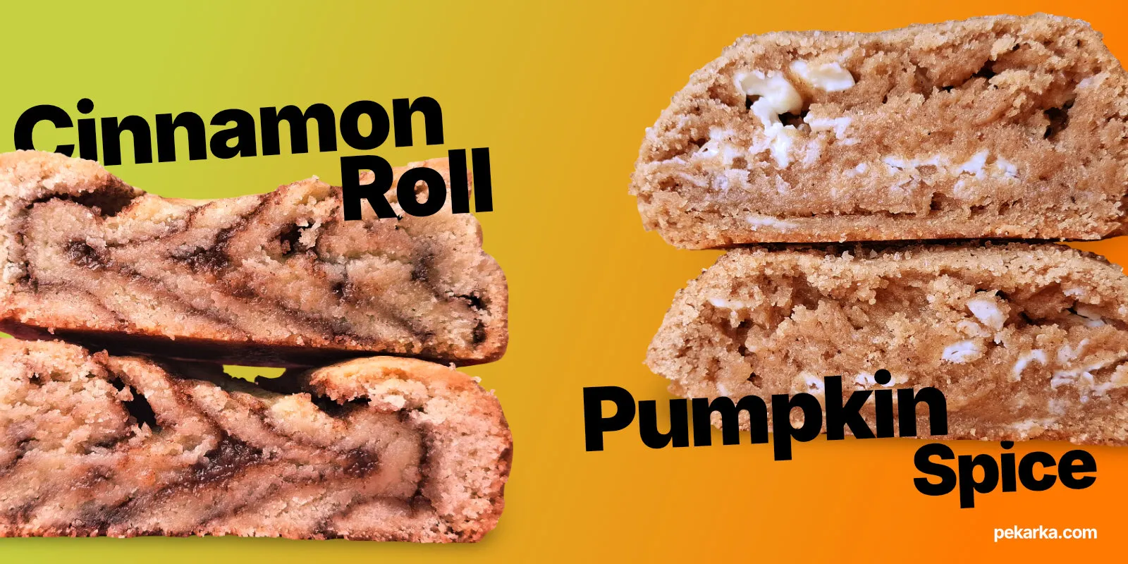 Cinnamon Roll & Pumpkin Spice Cookies