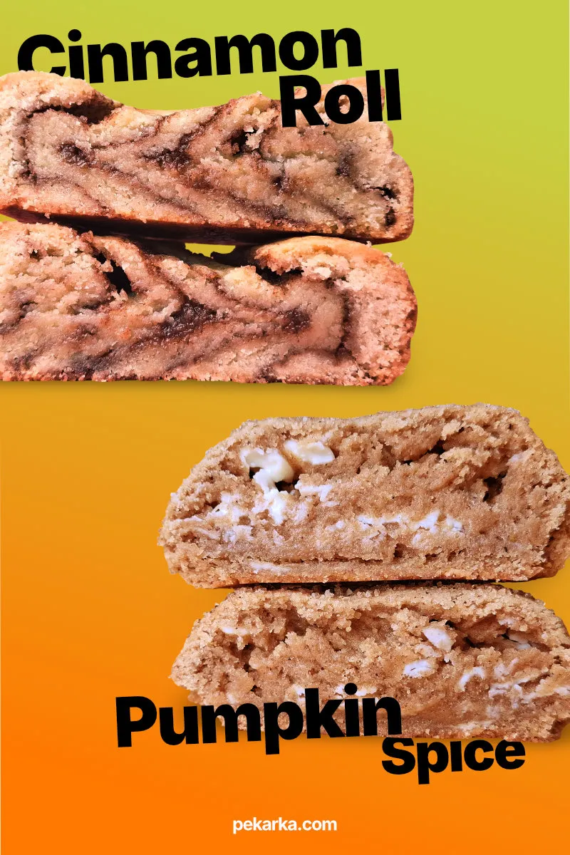 Cinnamon Roll & Pumpkin Spice Cookies