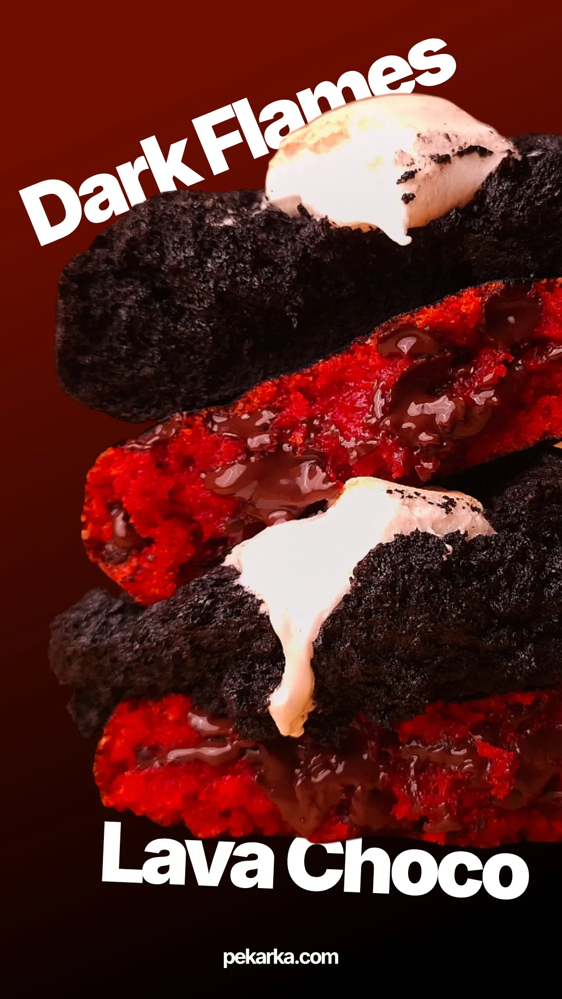 Dark Flames & Lava Choco Cookies